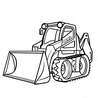 Kolorowanka Z Pojazdem Budowlanym Skid Steer 83547-24828