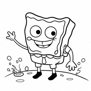 Kolorowanka Szczesliwego Garyego Spongeboba 83754-24996