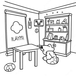 Wnętrze Domu Kolorowanki