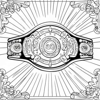 Kolorowanka Mistrzowskiego Pasa Bokserskiego 84138-25295