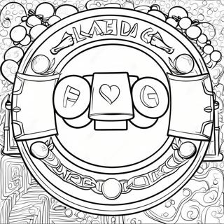 Kolorowanka Mistrzowskiego Pasa Bokserskiego 84138-25296