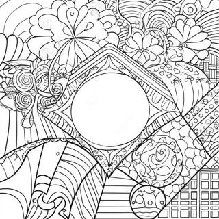 Kolorowanka Minimalistycznych Ksztaltow Geometrycznych 84163-25313