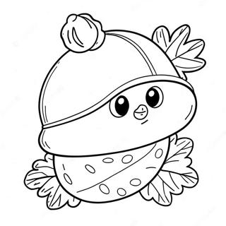 Kolorowanka Zabawnego Zoledzia W Kapeluszu 84191 25343