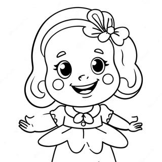 Różowa Królewna Kolorowanki