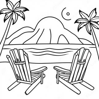 Kolorowanka Plaza Luau O Zachodzie Slonca 84678-25722