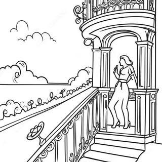 Dramatyczna Scena Na Balkonie Kolorowanka 84702-25736