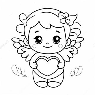 Uroczy Aniol Z Sercem Kolorowanka 84752-25772
