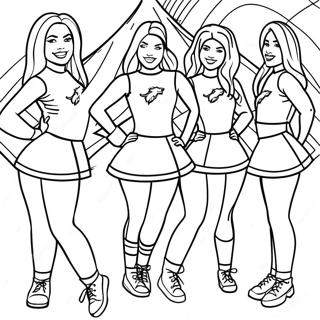 Kolorowanka Cheerleaderek Lwow Z Detroit 84806-25822