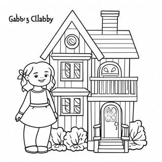 Kolorowanka Z Magicznym Domkiem Dla Lalek Gabby 85009-26066