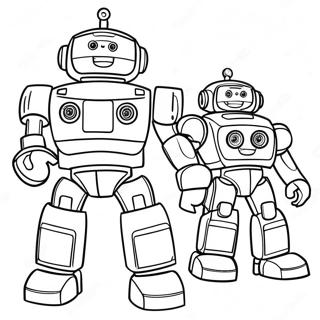 Kolorowanka Z Druzyna Robotow Ratunkowych 85085 26121