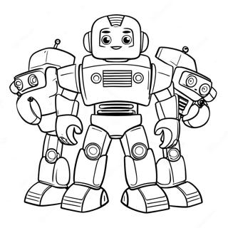 Kolorowanka Z Druzyna Robotow Ratunkowych 85085 26122