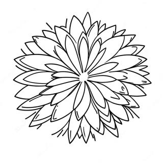 Kolorowanka Z Iskrzacymi Sie Fajerwerkami Na Nocnym Niebie 85160-26173