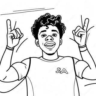 Ja Morant Swietujacy Kolorowanka 85213 26223