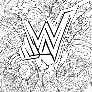 Kolorowanka Logo Wwe 85289-26273