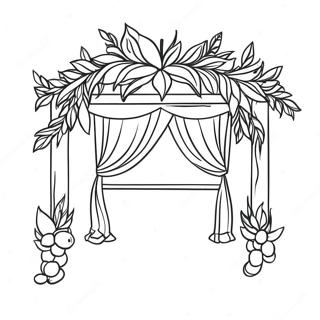 Kolorowanka Z Kolorowymi Dekoracjami Sukkot 85467-26411