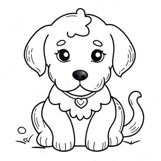 Kolorowanka Z Uroczym Szczeniakiem Goldendoodle 85518-26449