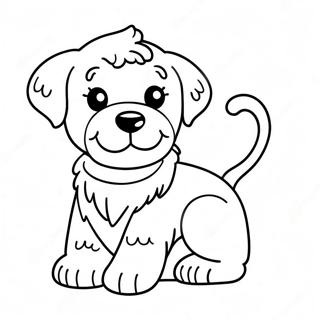 Kolorowanka Z Uroczym Szczeniakiem Goldendoodle 85518-26450