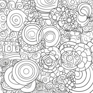 Kolorowanka Z Duzymi Geometrycznymi Okregami 85545-26473