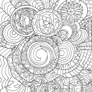 Kolorowanka Z Duzymi Geometrycznymi Okregami 85545-26475