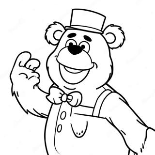 Kolorowanka Z Fozzie Misiem Opowiadajacym Dowcipy 86287 27058