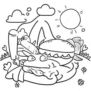 Kolorowanka Piknikowa W Sloneczny Dzien 86671-27356