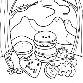 Fajny Piknik Z Przyjaciolmi Kolorowanka 86673-27361