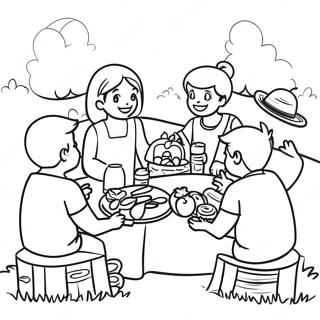 Fajny Piknik Z Przyjaciolmi Kolorowanka 86673-27362