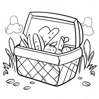 Kolorowy Kosz Piknikowy Kolorowanka 86674-27366