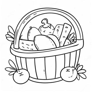 Kolorowy Kosz Piknikowy Kolorowanka 86674-27367