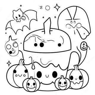 Halloween Kawaii Kolorowanka 86748-27410