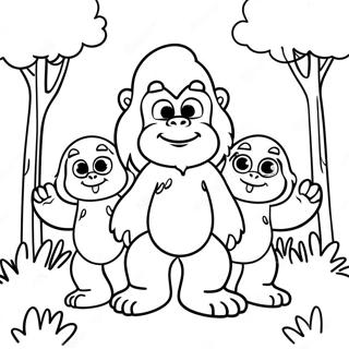 Urocza Wielka Stopa Z Przyjaciolmi Kolorowanka 86776-27439