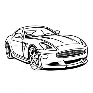 Kolorowanka Z Szybkim Samochodem Sportowym 86851 27496