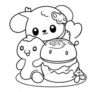 Rilakkuma Cinnamoroll Kolorowanki