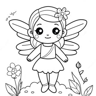 Urocza Wrozka Z Kwiatami Kolorowanka 87032-27644