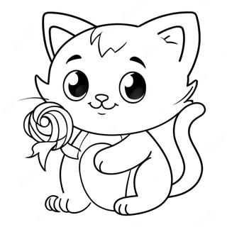 Slodki Kotek W Zabawie Kolorowanka 87033-27647