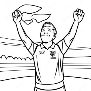 Haaland Swietujacy Zwyciestwo Kolorowanka 87340-27874