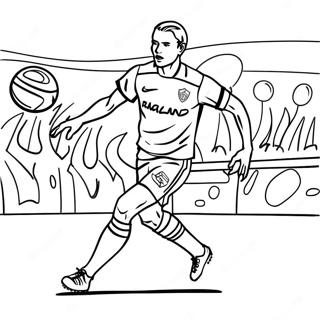Haaland Dryblujacy Obok Przeciwnikow Kolorowanka 87341-27877
