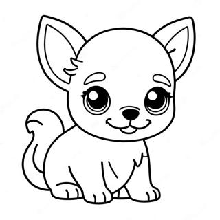 Slodki Szczeniak Chihuahua Do Kolorowania 87492-27985