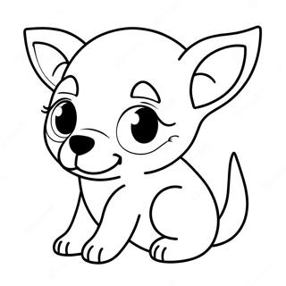 Slodki Szczeniak Chihuahua Do Kolorowania 87492-27986