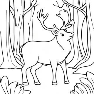 Wspanialy Renifer W Lesie Kolorowanka 88470 28930