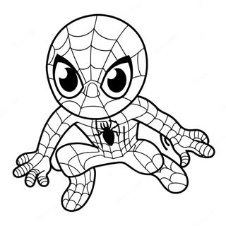 Uroczy Spiderman Kolorowanki