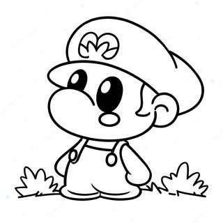 Papierowy Mario Kolorowanki