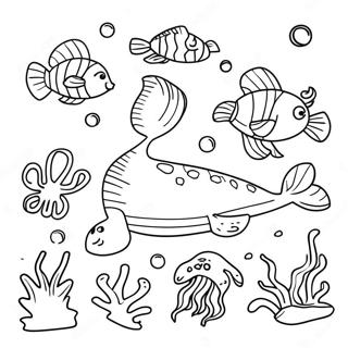 Kolorowanka Morskich Zwierzat 89161 29454