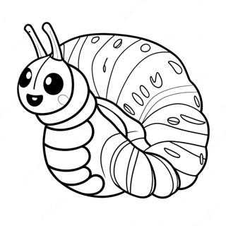 Kolorowanka Uroczej Bardzo Glodnej Gasienicy 89397 29648