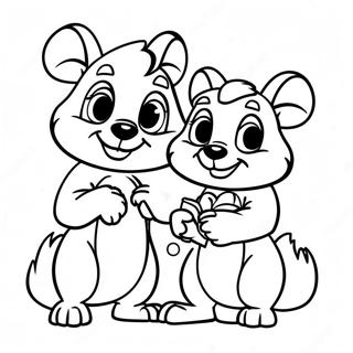 Chip I Dale Kolorowanki