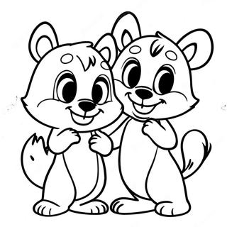 Kolorowanka Chip I Dale 89522-29735