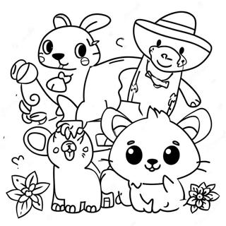 Kolorowanka Z Festywnymi Zwierzetami Fiesta 89602 29801