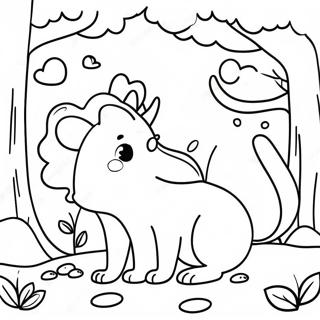 Kolorowanka Z Akwarela Fantazyjne Lesne Zwierzeta 90067 30166