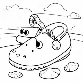 Kolorowa Crocs Na Plazy 90221-30279