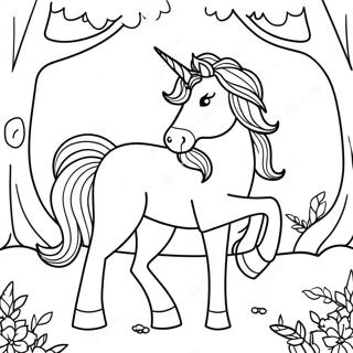 Majestatyczny Jednorozec W Magicznym Lesie 90247-30298